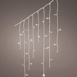EMINZA Stalactite lumineuse 11,80 m 480 LED câble transparent Stars Blanc froid Blanc Froid - câble transparent Best