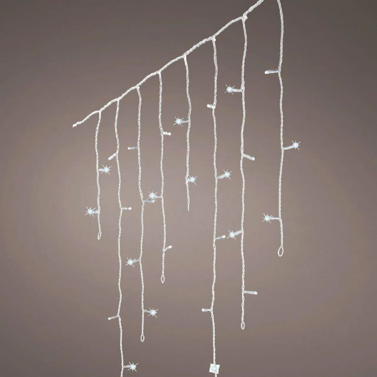 EMINZA Stalactite lumineuse 11,80 m 480 LED câble transparent Stars Blanc froid Blanc Froid - câble transparent Best