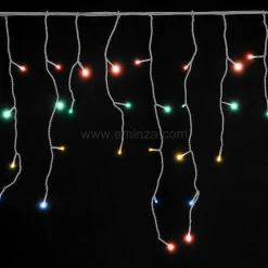 KAEMINGK Stalactite lumineuse 7,50 m 175 LED câble transparent Multicolore New