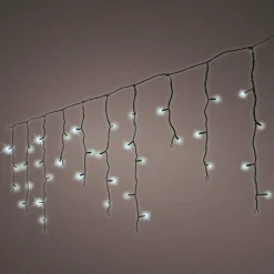 KAEMINGK Stalactite lumineuse 5 m 119 LED câble noir Stars Blanc froid Blanc Froid - câble noir Outlet