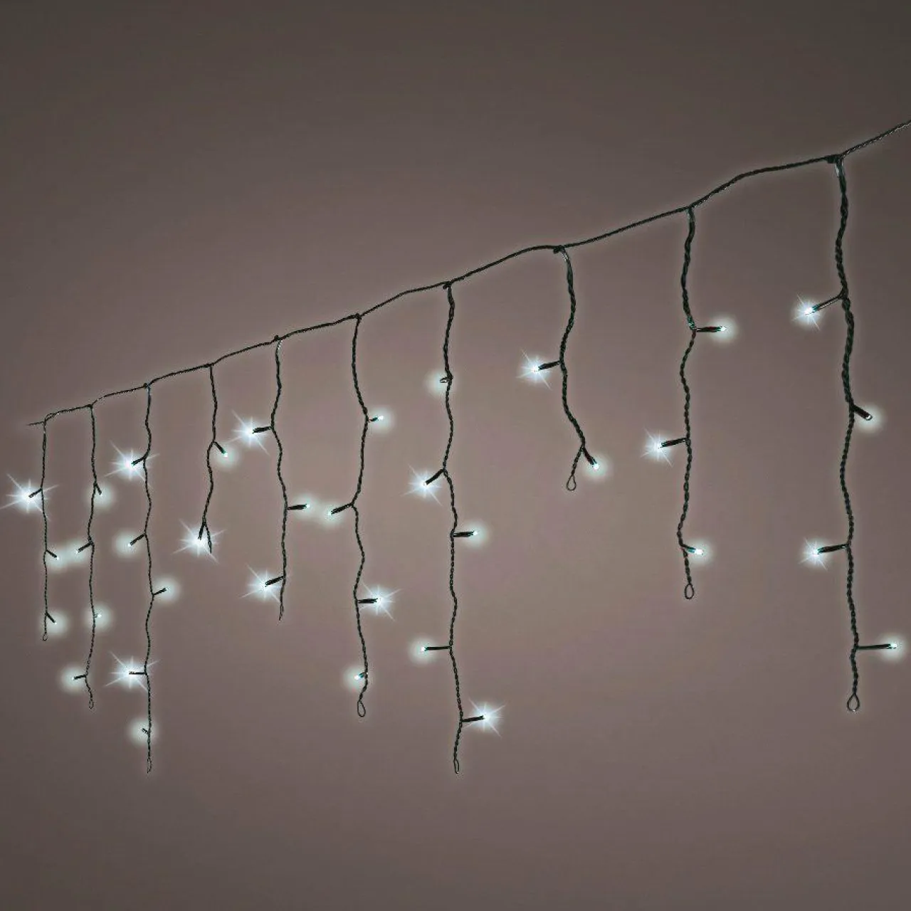 KAEMINGK Stalactite lumineuse 11 m 259 LED câble noir Stars Blanc froid Blanc Froid - câble noir Online