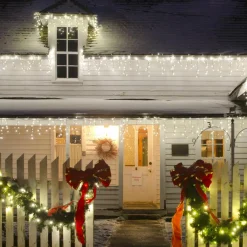 KAEMINGK Stalactite lumineuse 11 m 259 LED câble noir Stars Blanc froid Blanc Froid - câble noir Online
