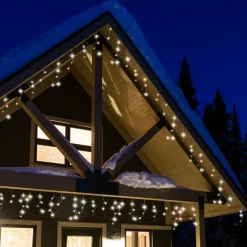 EMINZA Stalactite lumineuse 20 m 490 LED câble noir Stars Blanc chaud Blanc Chaud - câble noir Outlet