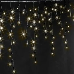 EMINZA Stalactite lumineuse 20 m 490 LED câble noir Stars Blanc chaud Blanc Chaud - câble noir Outlet