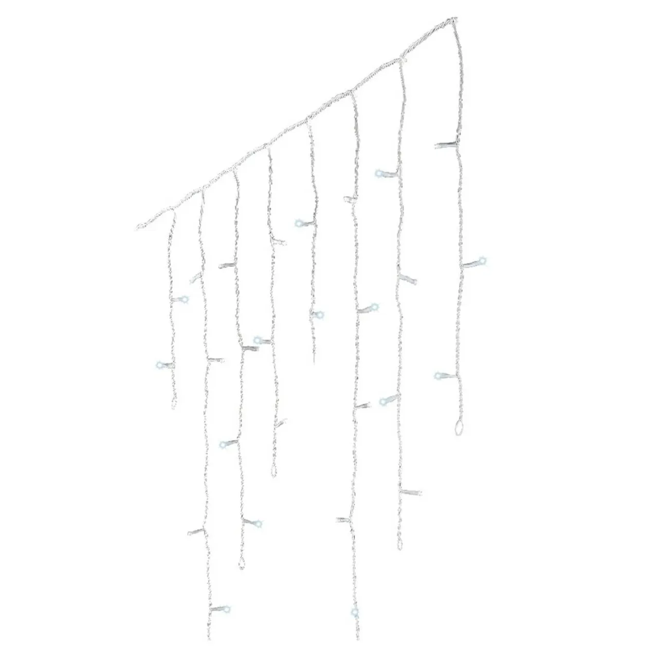 EMINZA Stalactite lumineuse 20 m 490 LED câble transparent Stars Bicolore Blanc froid et bleu Bicolore Bleu / Blanc froid - câble transparent Outlet