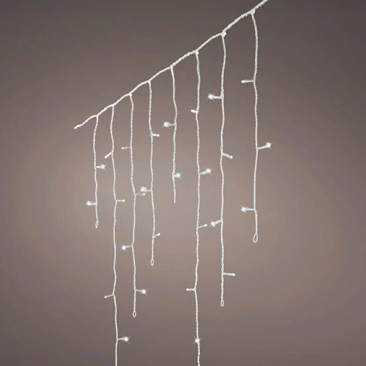 EMINZA Stalactite lumineuse 20 m 490 LED câble transparent Stars Bicolore Blanc froid et bleu Bicolore Bleu / Blanc froid - câble transparent Outlet