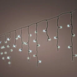 EMINZA Stalactite lumineuse 20 m 490 LED câble noir Stars Blanc froid Blanc Froid - câble noir Clearance