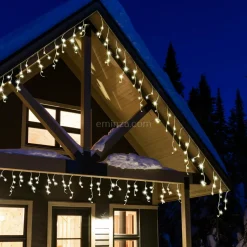 EMINZA Stalactite lumineuse 11 m 259 LED câble blanc Stars Blanc chaud Blanc Chaud - câble blanc Outlet