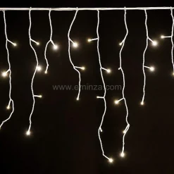EMINZA Stalactite lumineuse 11 m 259 LED câble blanc Stars Blanc chaud Blanc Chaud - câble blanc Outlet
