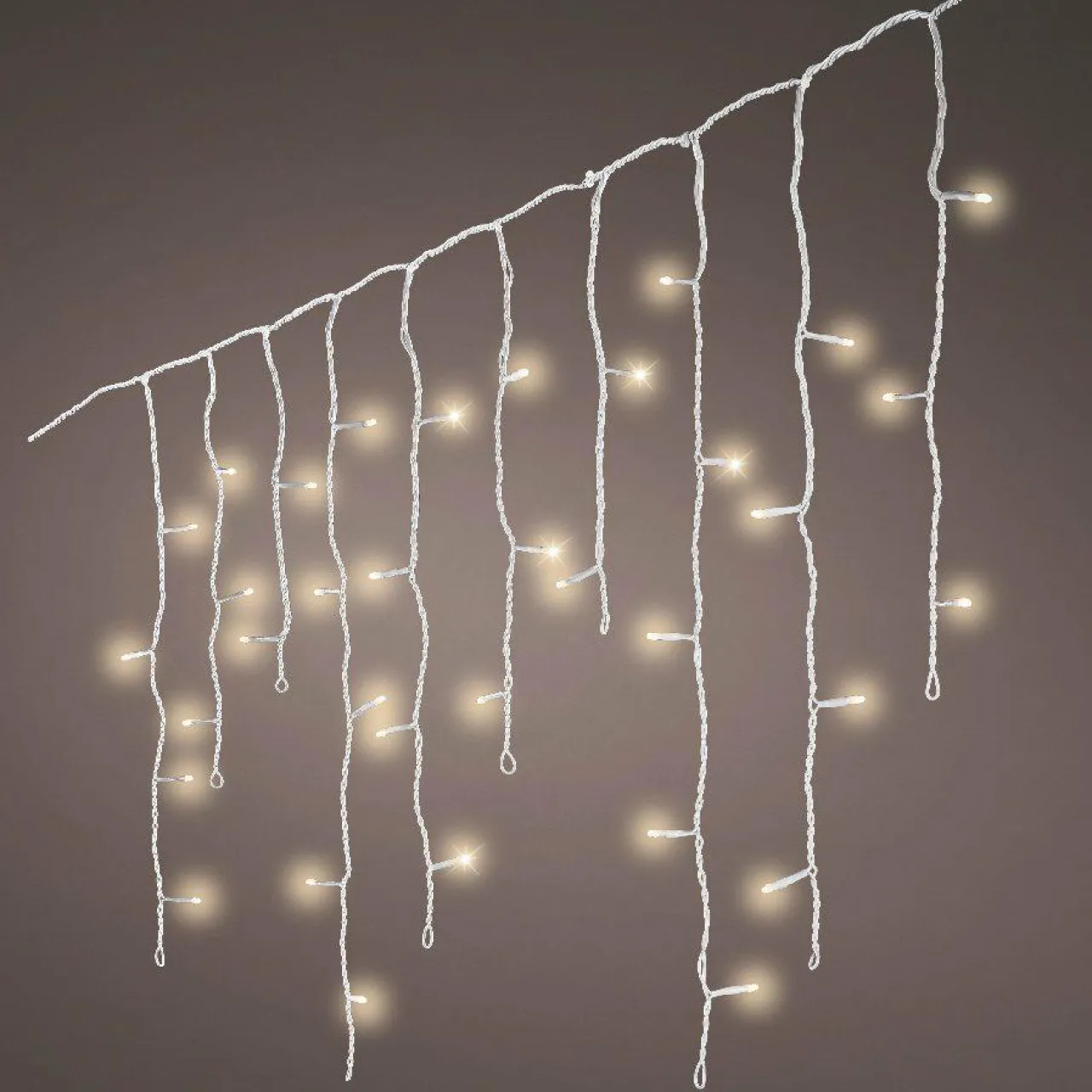 EMINZA Stalactite lumineuse 11 m 259 LED câble blanc Stars Blanc chaud Blanc Chaud - câble blanc Outlet