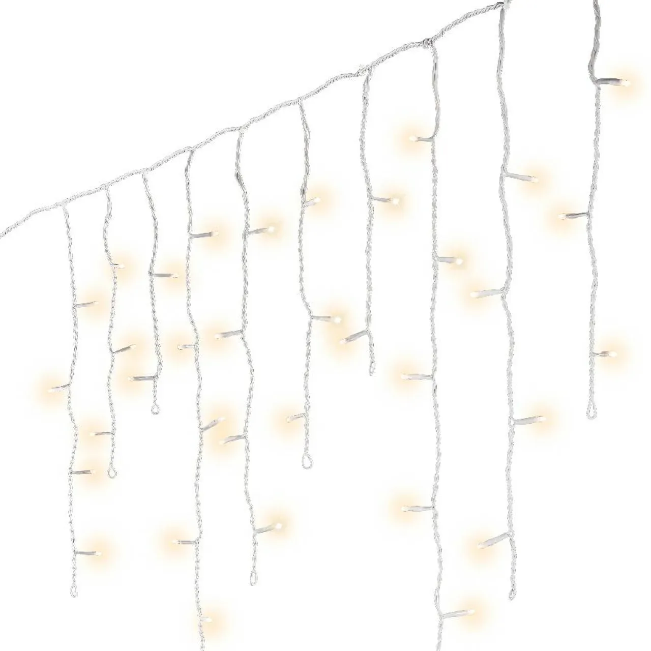 EMINZA Stalactite lumineuse 11 m 259 LED câble blanc Stars Blanc chaud Blanc Chaud - câble blanc Outlet