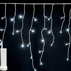KAEMINGK Stalactite lumineuse à piles 7 m 192 LED Durawise Blanc froid Sale