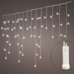 KAEMINGK Stalactite lumineuse à piles 7 m 192 LED Durawise Blanc froid Sale