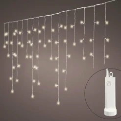 KAEMINGK Stalactite lumineuse à piles 7 m 192 LED Durawise Blanc chaud Clearance