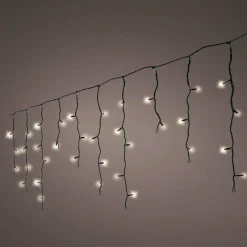 KAEMINGK Stalactite lumineuse Solaire 11 m 259 LED Rechargeable Blanc chaud Outlet