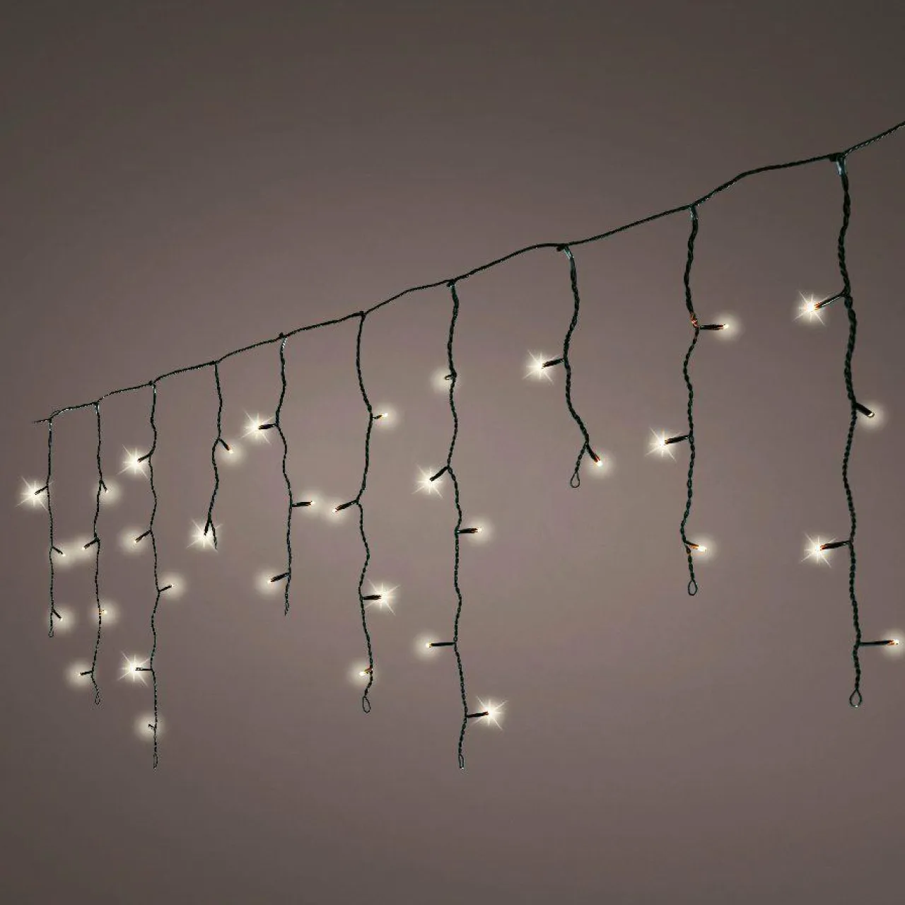 KAEMINGK Stalactite lumineuse Solaire 11 m 259 LED Rechargeable Blanc chaud Outlet