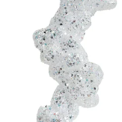 KAEMINGK Stalactite à suspendre (H25 cm) Glace pailleté Blanc Clearance
