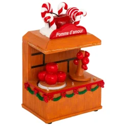 JJA Stand lumineux et animé à piles (H11 cm) Pomme d'amour Multicolore Clearance