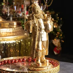 KAEMINGK Statue Père Noël (H28 cm) Maestro en Or