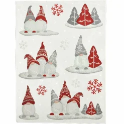 KAEMINGK Stickers vitrostatique Lutin de Noël Rouge Clearance