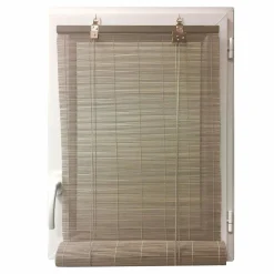 LUANCE Store enrouleur à baguettes (90 x 180 cm) Bambou Gris Outlet