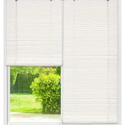 LUANCE Store enrouleur extérieur effet rotin (200 x 200 cm) Tanoa Blanc Discount