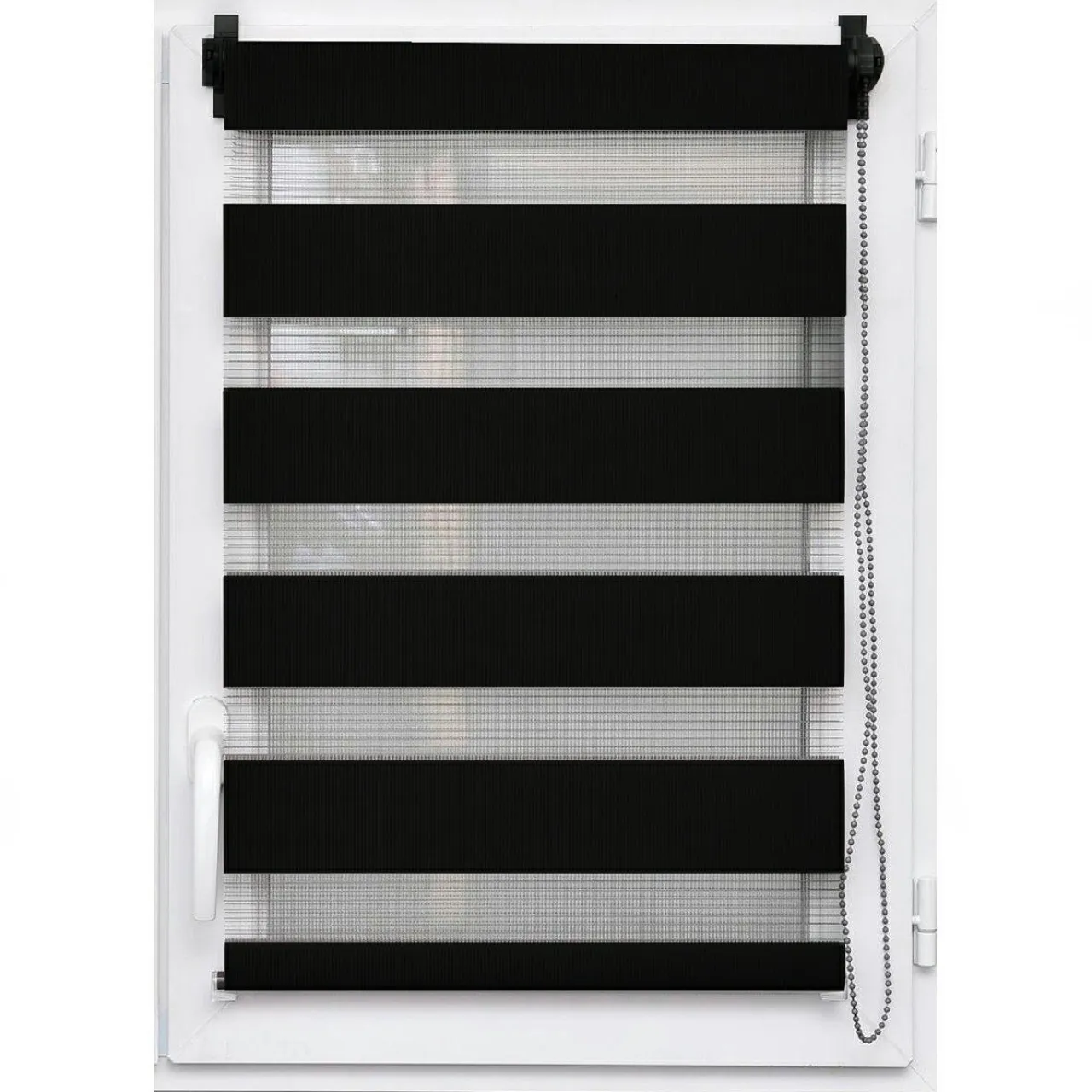 LUANCE Store enrouleur Jour / Nuit (45 x 90 cm) Noir
