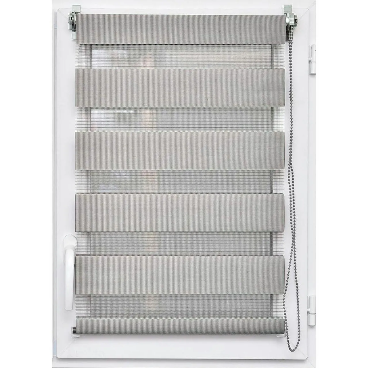 LUANCE Store enrouleur Jour / Nuit (45 x 180 cm) Gris clair Discount