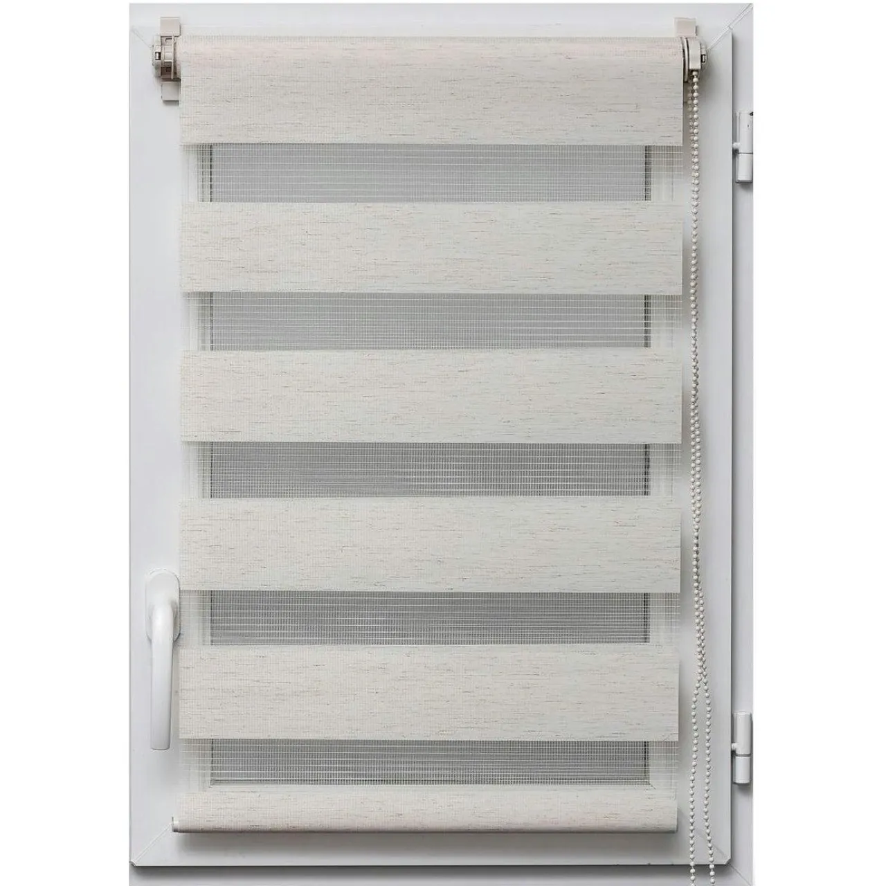 LUANCE Store enrouleur Jour / Nuit (45 x H180 cm) Beige chiné New