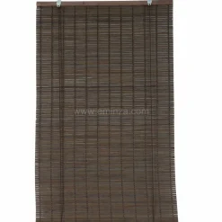 LUANCE Store enrouleur à lattes (40 x 180 cm) Bambou Chocolat Marron Clearance