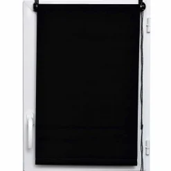 LUANCE Store enrouleur occultant (60 x 90 cm) Uni Noir New