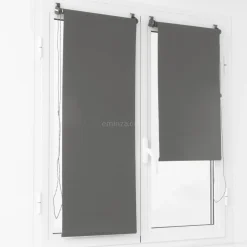 LUANCE Store enrouleur occultant (60 x 180 cm) Uni Gris Hot