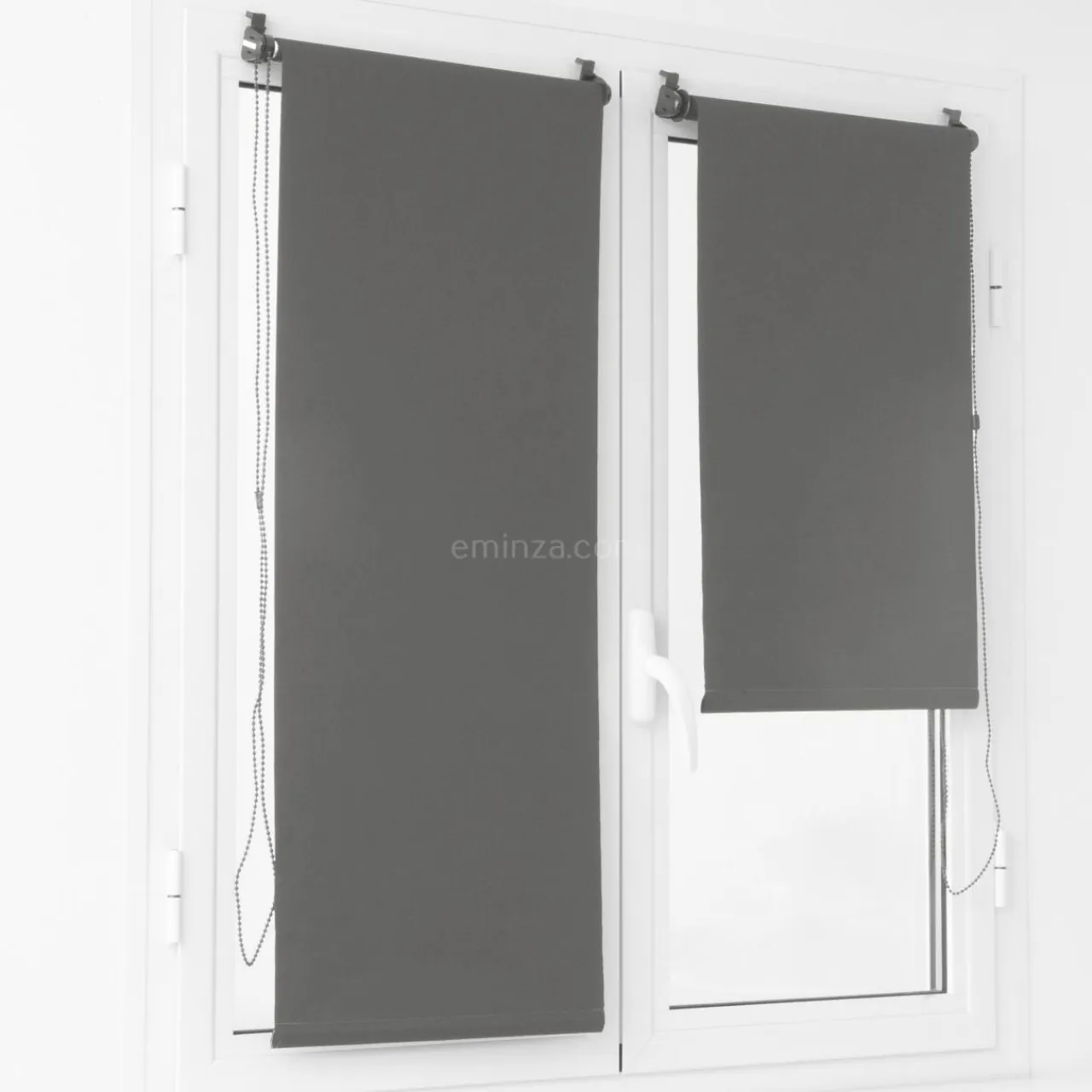 LUANCE Store enrouleur occultant (60 x 180 cm) Uni Gris Hot