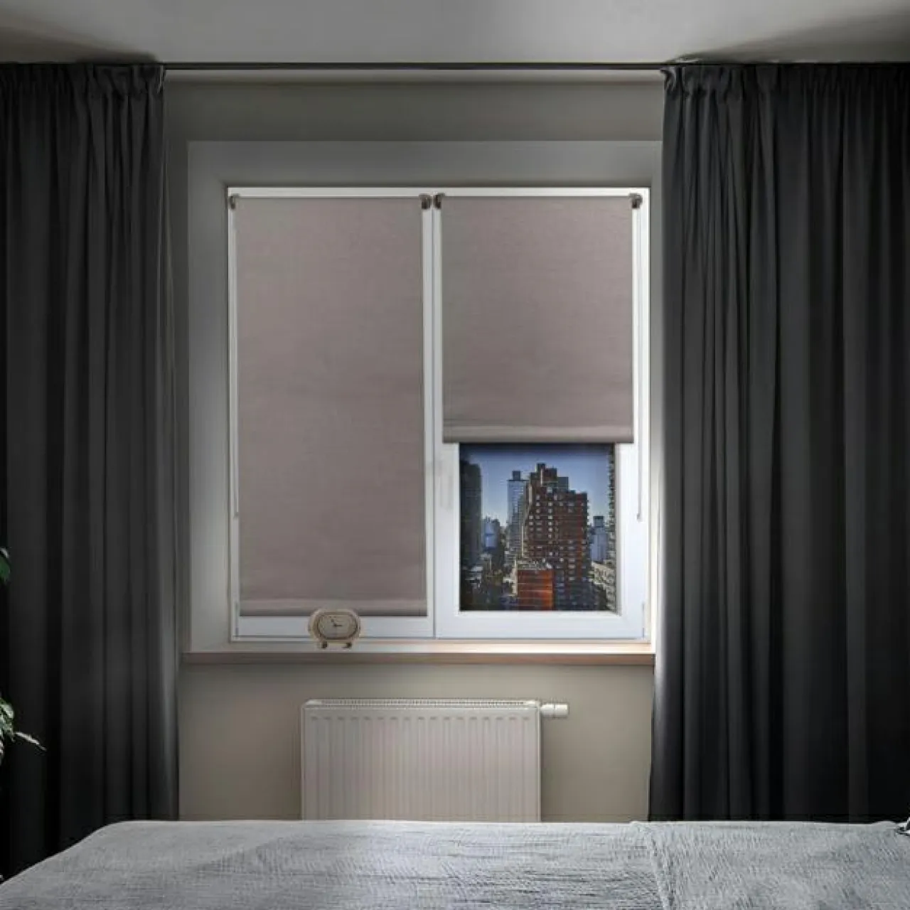 LUANCE Store enrouleur occultant (45 x 90 cm) Lio Taupe Online