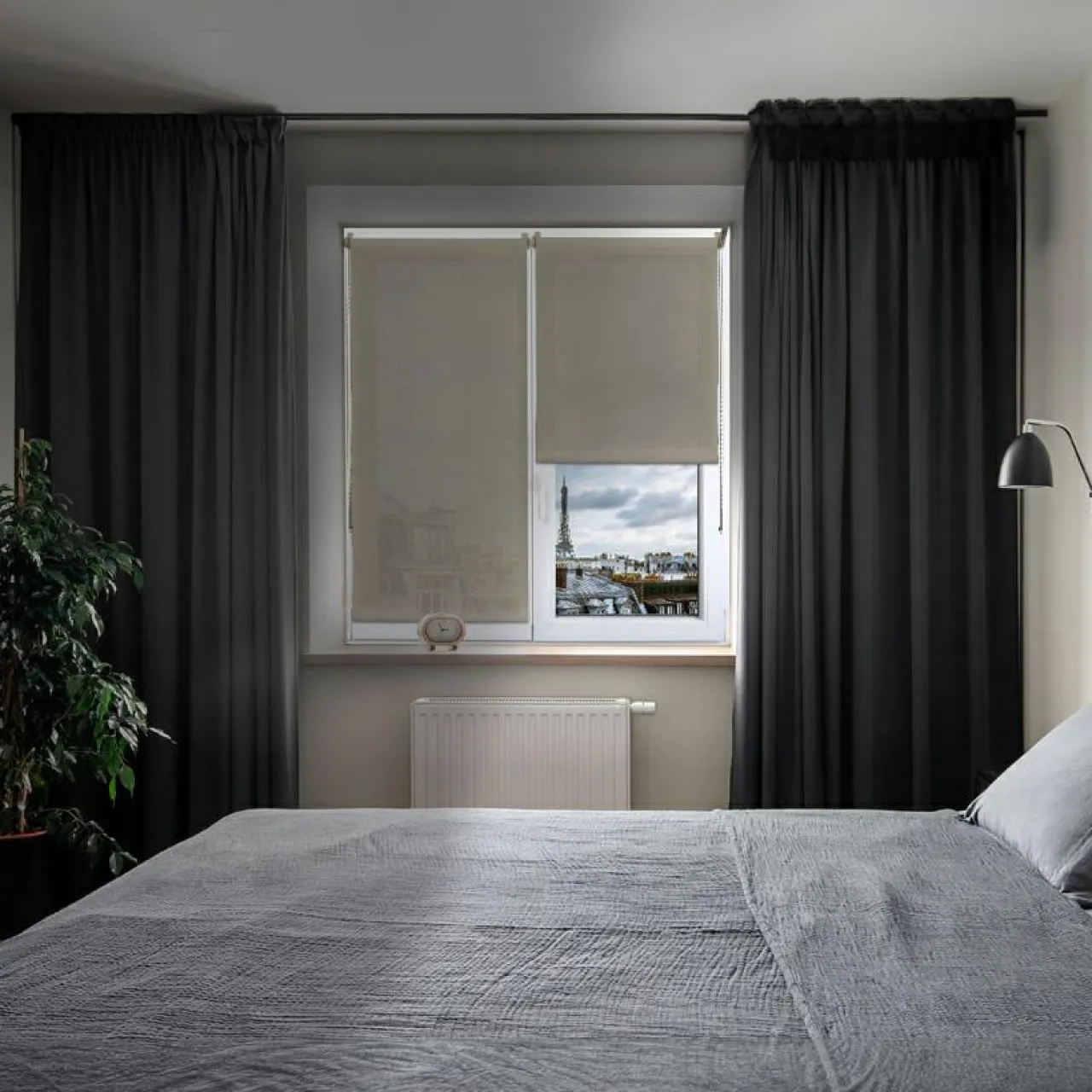 LUANCE Store enrouleur tamisant (75 x 180 cm) Pure Taupe