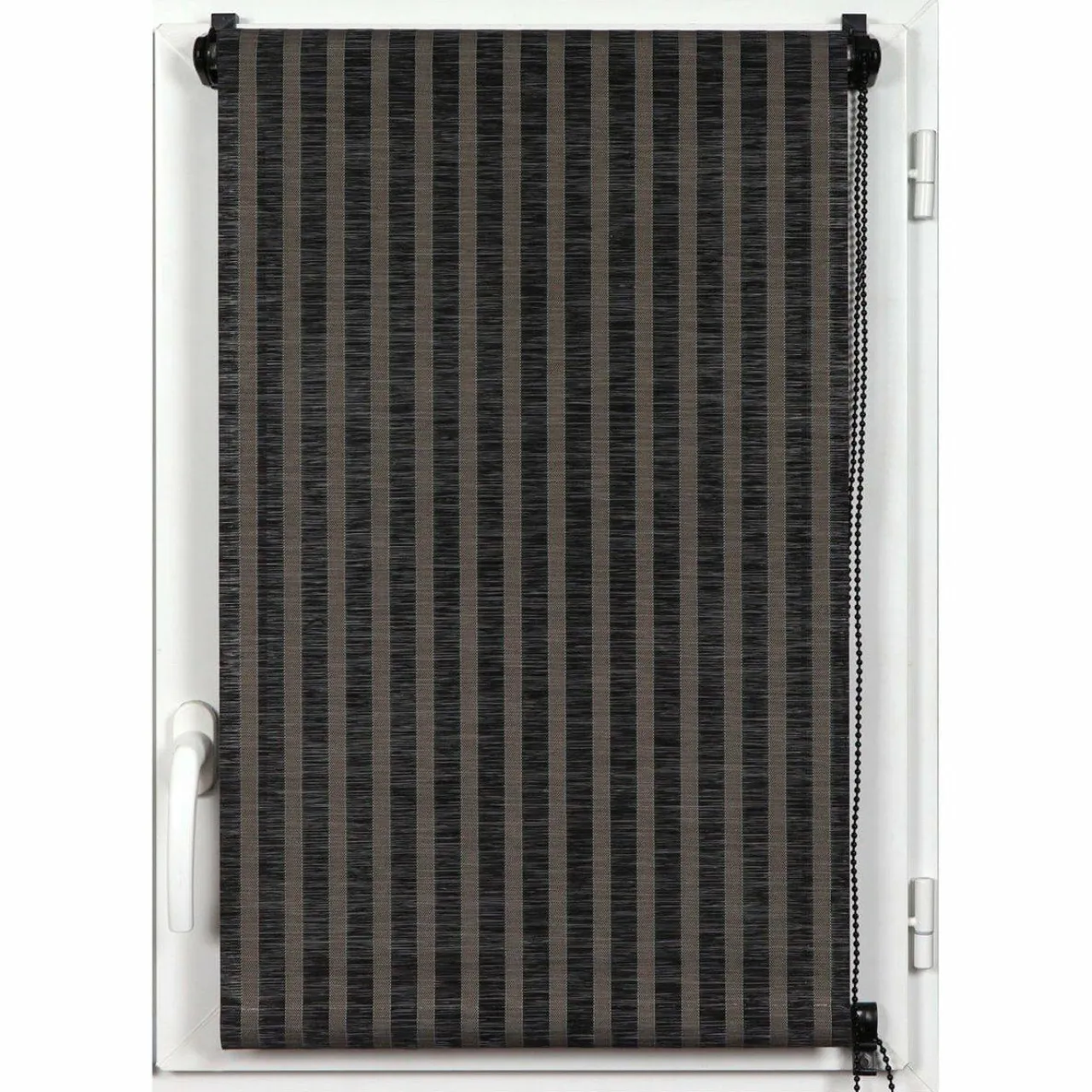 LUANCE Store enrouleur tamisant (60 x 180 cm) Rayures Noir New