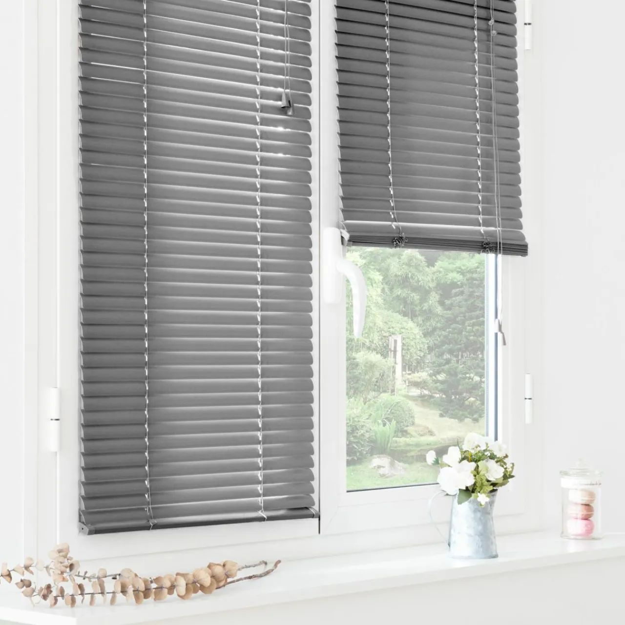 LUANCE Store vénitien (60 x 130 cm) PVC Gris anthracite Gris foncé Online