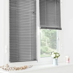 LUANCE Store vénitien (40 x 130 cm) PVC Gris anthracite Gris foncé Online