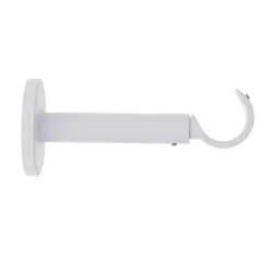 LUANCE Support tringle extensible (L115 - 155 / D28 mm) Lino gouttière mat Blanc Outlet