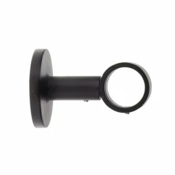 LUANCE Support tringle fixe (L65 / D28) Lino mat Noir
