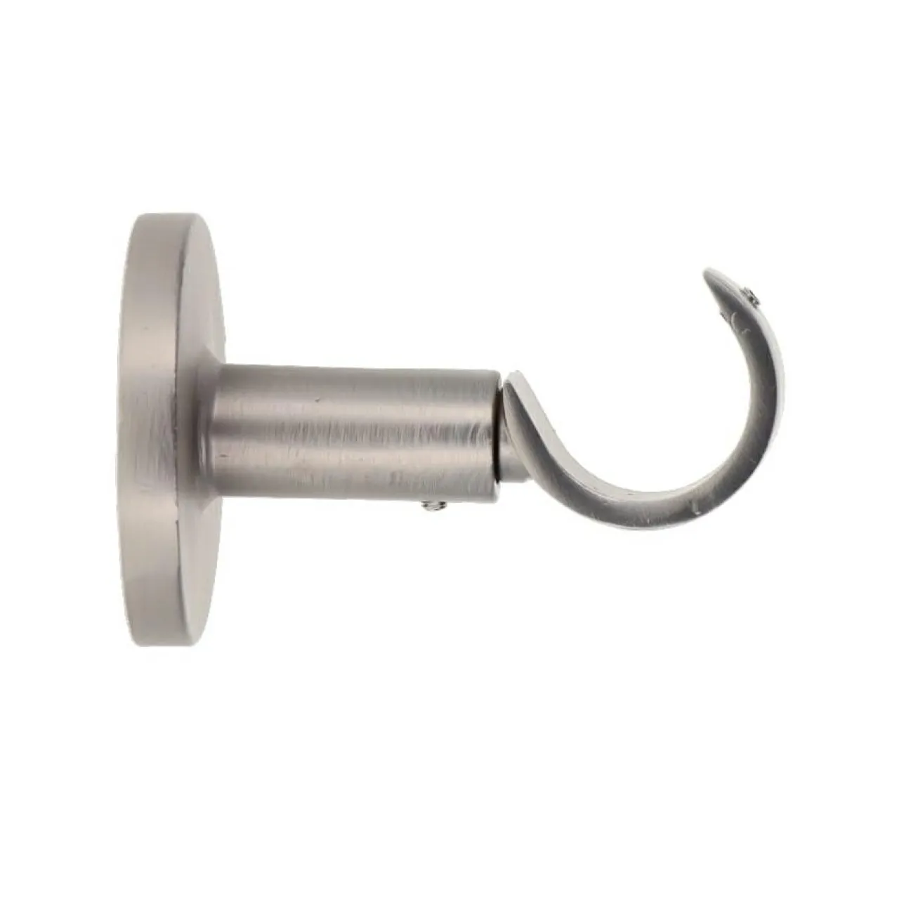 LUANCE Support tringle fixe (L65 / D28 mm) Lino gouttière mat Argent Clearance