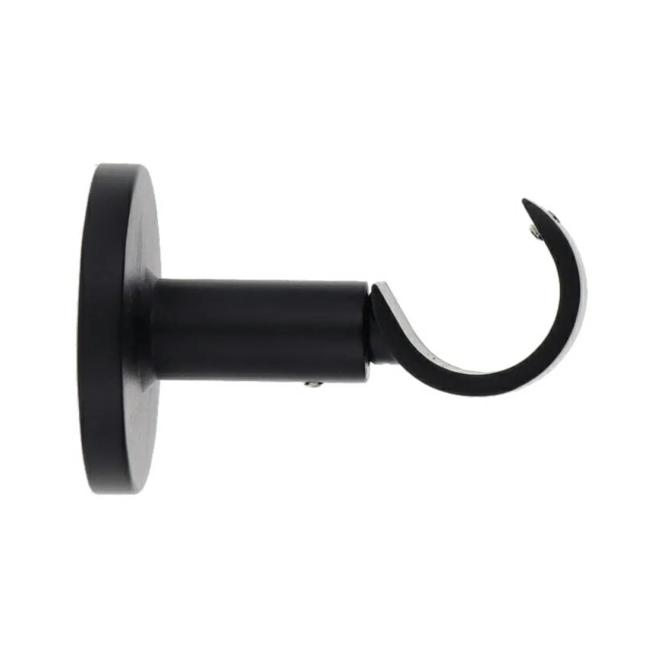 LUANCE Support tringle fixe (L65 / D28 mm) Lino gouttière mat Noir Sale
