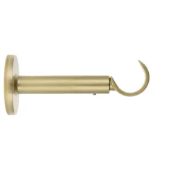 LUANCE Suppt tringle fixe métal (L115 / D28 mm) Lino gouttière Or