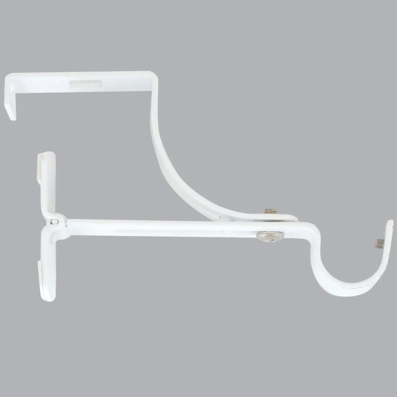 LUANCE Support à tringle pour caisson de volet roulant (L135 / D20 mm) satiné Blanc Sale