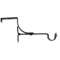 LUANCE Support à tringle pour caisson de volet roulant (L135 / D20 mm) satiné Noir Online