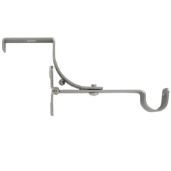 LUANCE Support à tringle pour caisson de volet roulant (L135 / D20 mm) mat Argent