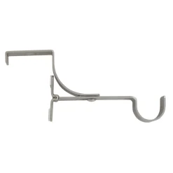 LUANCE Support à tringle pour caisson de volet roulant (L135 / D28 mm) mat Argent