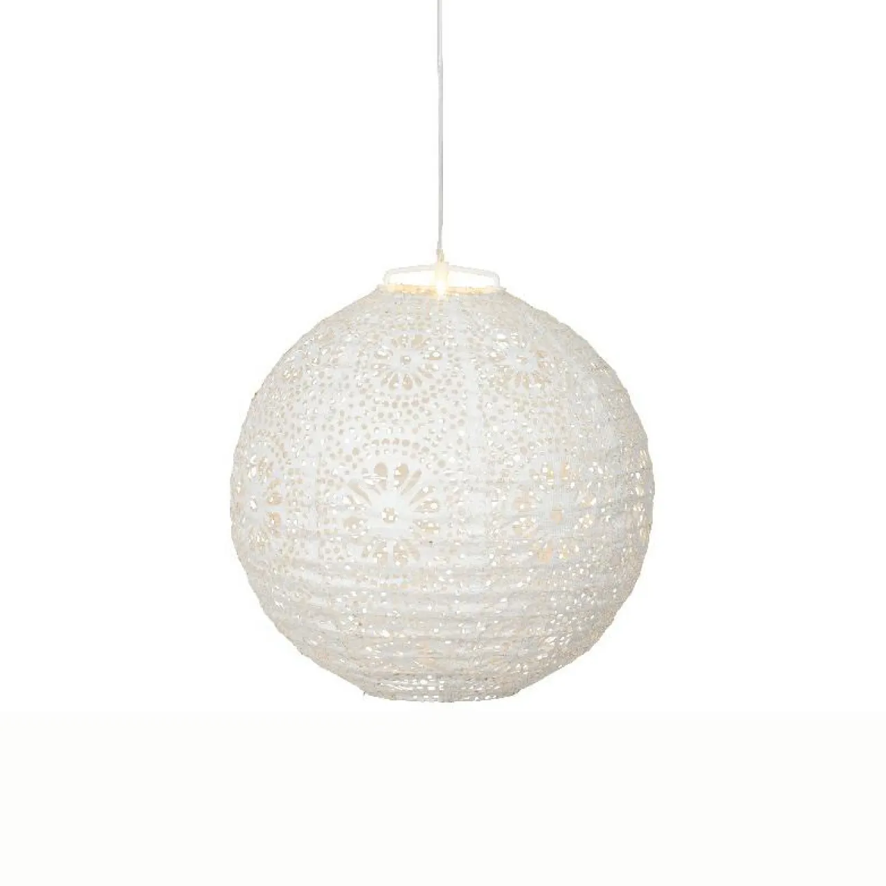KAEMINGK Suspension de jardin solaire (H23 cm) Lanterne ajourée he Blanc Online