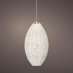 KAEMINGK Suspension de jardin solaire (H38 cm) Lanterne ajourée he Blanc Sale