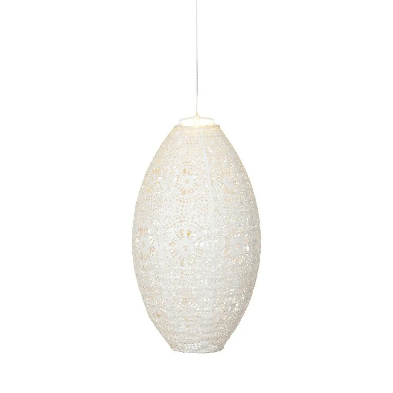 KAEMINGK Suspension de jardin solaire (H38 cm) Lanterne ajourée he Blanc Sale